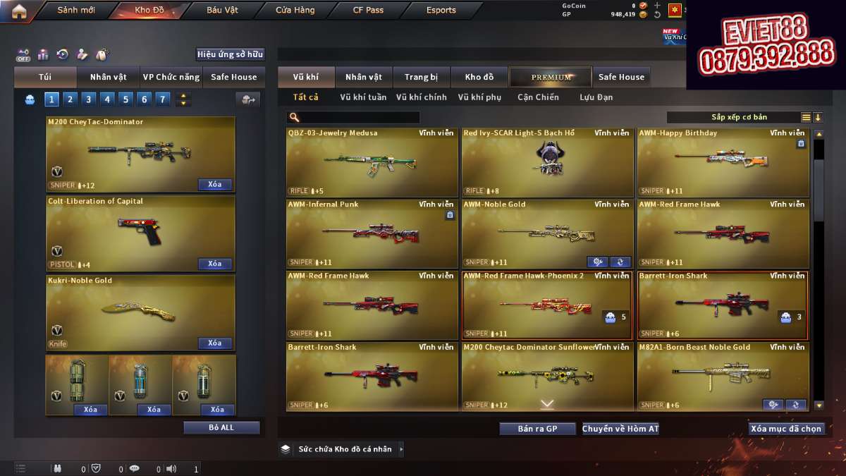 shop acc cf uy tin gia re